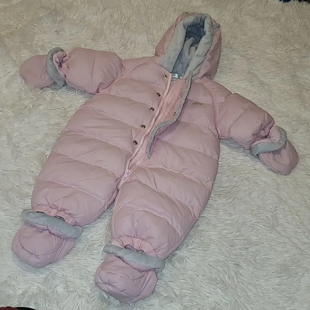 Children's Place Pink Snowsuit Bunting 3-6 months